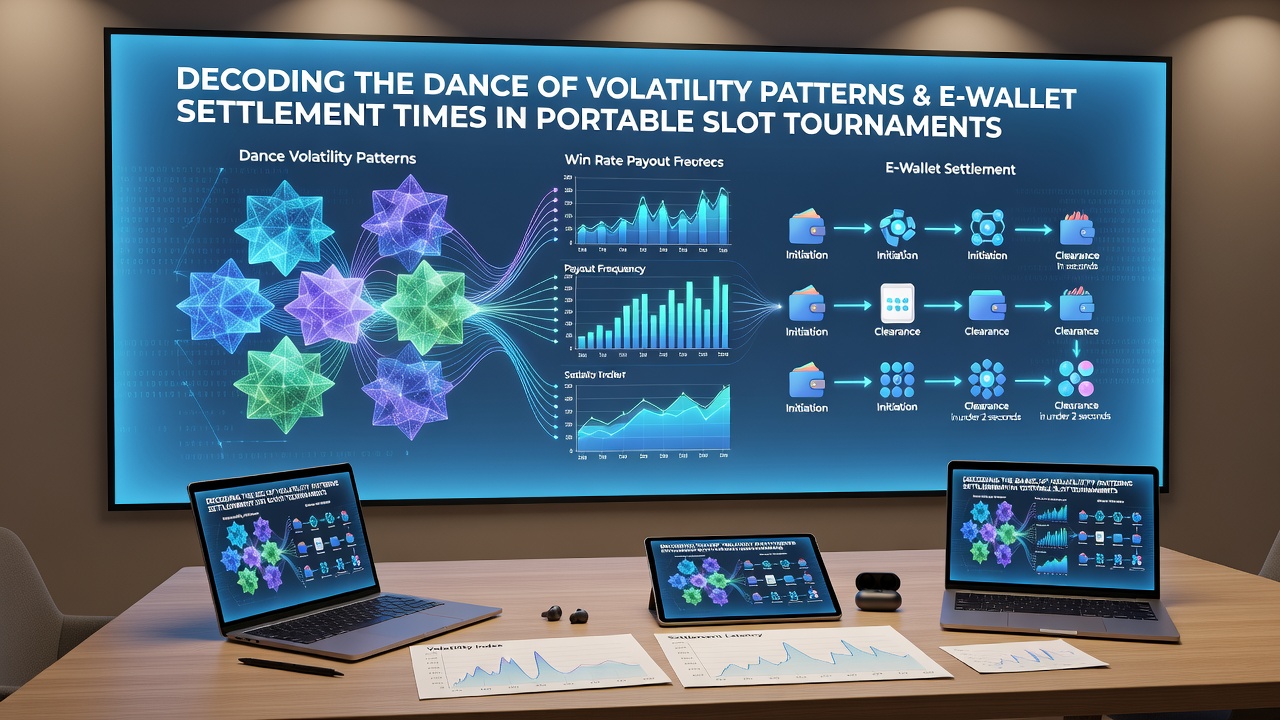 Mobile device screen showing synchronized volatility meter and pending e-wallet transaction status during an active slot tournament