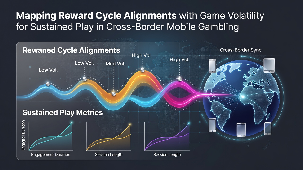 Analytics dashboard showing reward cycle timelines overlaid with game volatility charts for mobile gambling sessions
