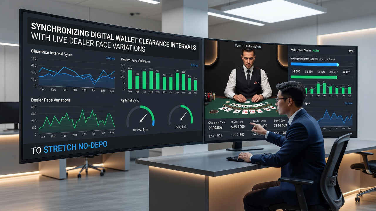 Mobile tournament bracket interface displaying synchronized wallet and dealer timing indicators