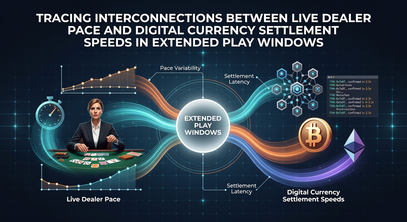 Live dealer table interface showing card dealing pace alongside cryptocurrency transaction indicators on a mobile screen